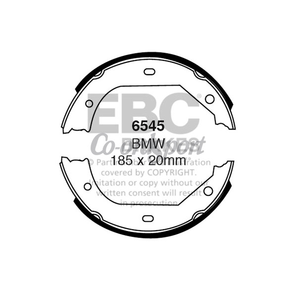 EBC BRAKE SHOE SET image