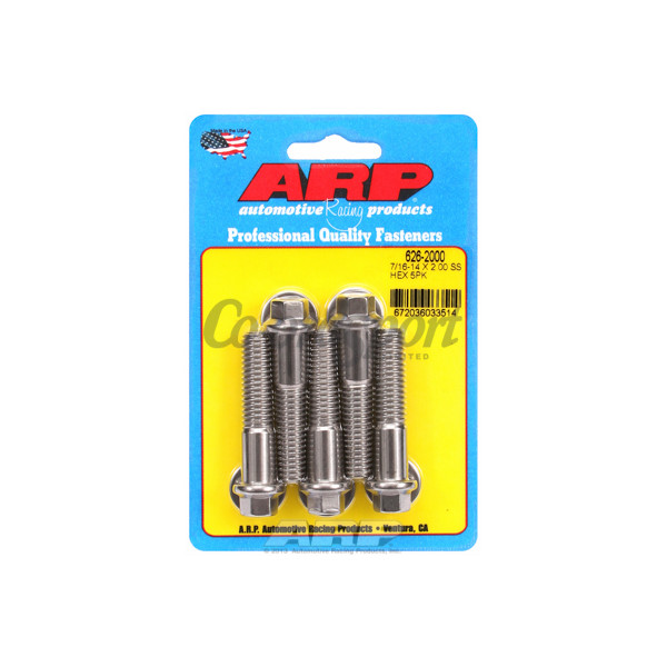ARP 7/16-14 X 2.000 hex SS bolts image