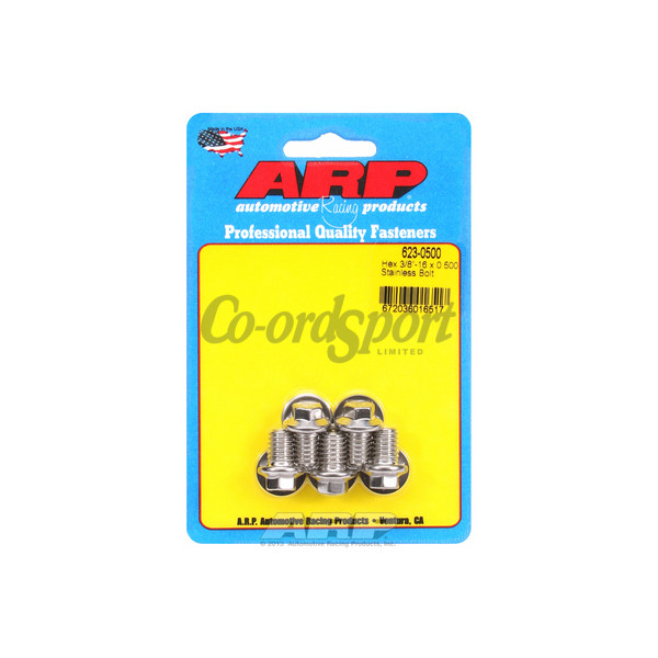ARP 3/8-16 x 0.500 hex SS bolts image