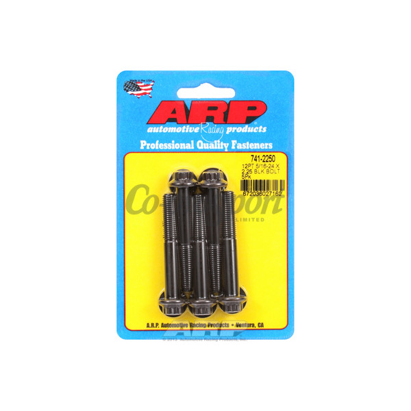 ARP 5/16-24 x 2.250 12pt black oxide bolts image