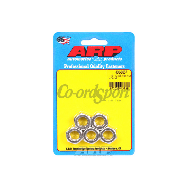 ARP 1/2-13 SS coarse hex nut kit image