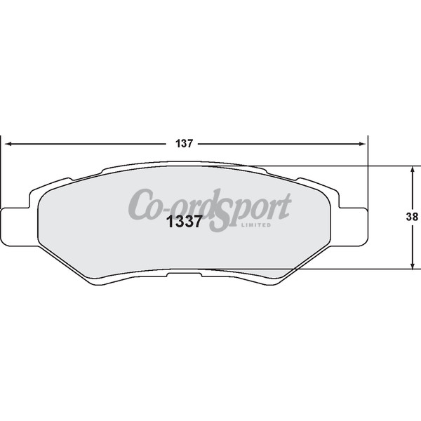 PFC 1337 Z-Rated Brake Pad Set image