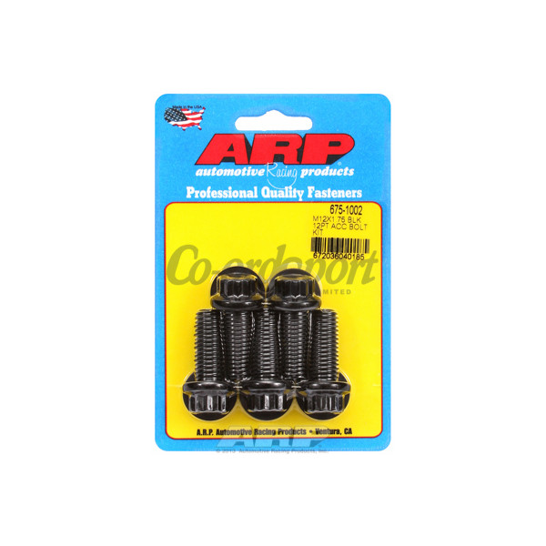 ARP M12 x 1.75 x 30 12pt black oxide bolts image