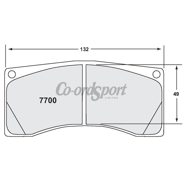 PFC 7700 Race Pad Set - 12 Compound 25 mm image