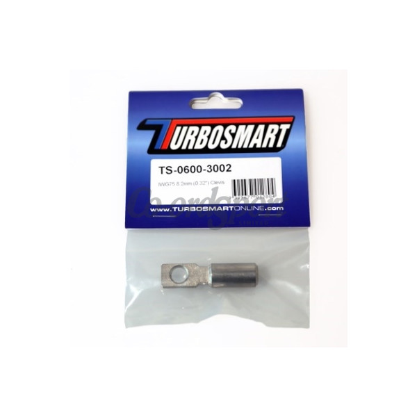 Turbosmart Clevis Suit IWG75 1/4in UNF thread 8.2mm Hole x 40m image