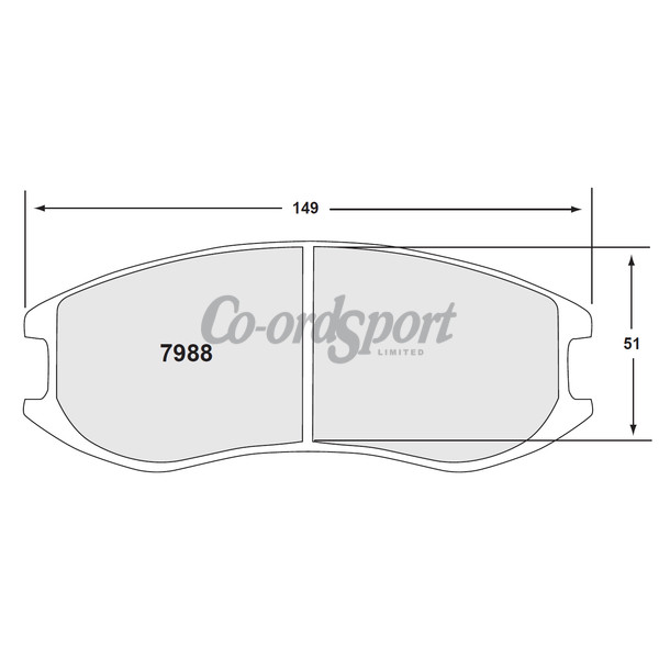 PFC 7988 RACE PAD SET - 331 Compound 18 mm image