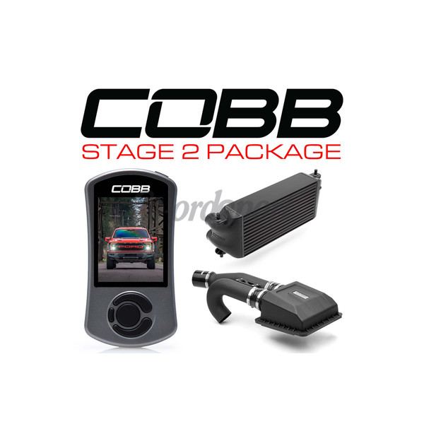 COBB Stage 2 Power Package Black Factory Location Intercooler (w/ image