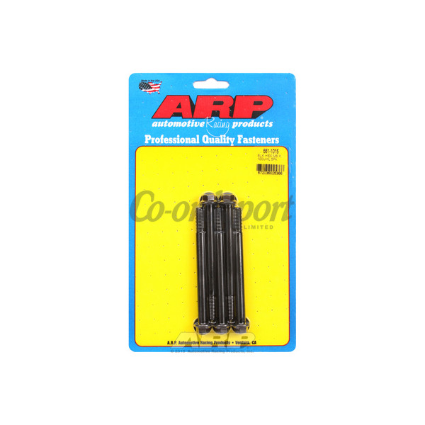 ARP M8 x 1.25 x 100 hex black oxide bolts image