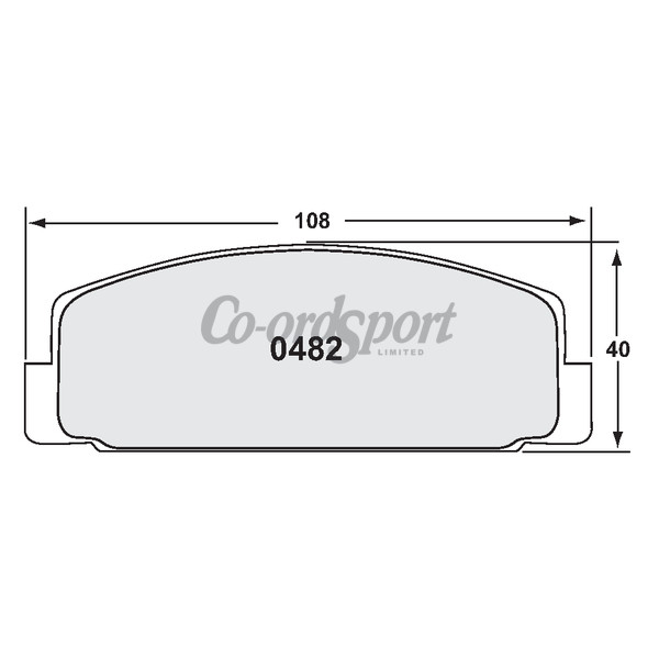 PFC 0482 Z-Rated Brake Pads Rear Mazda RX-7 85-96 image