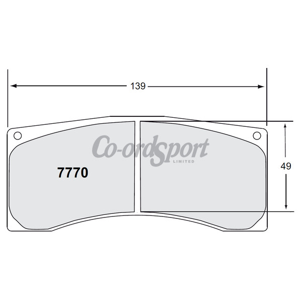 PFC 7770 RACE PAD SET - 03 CMPD 28 MM image