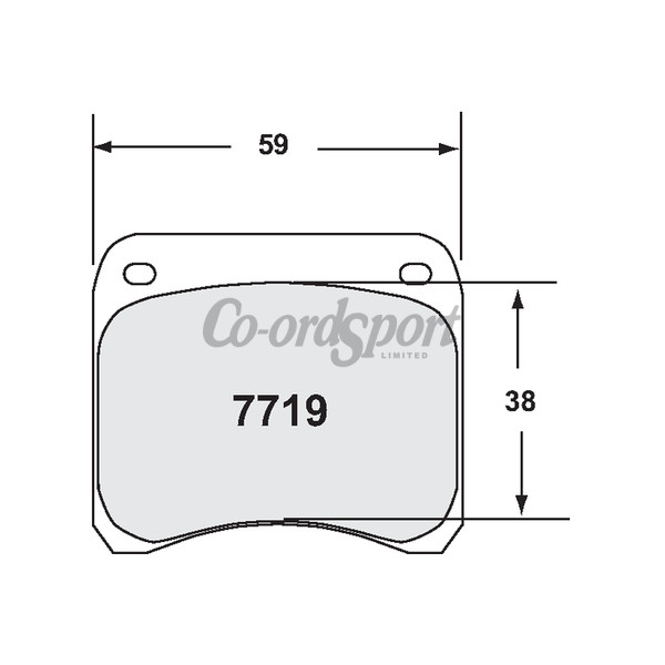 PFC 7719 Race Pad Set - 11 Compound 11 mm image