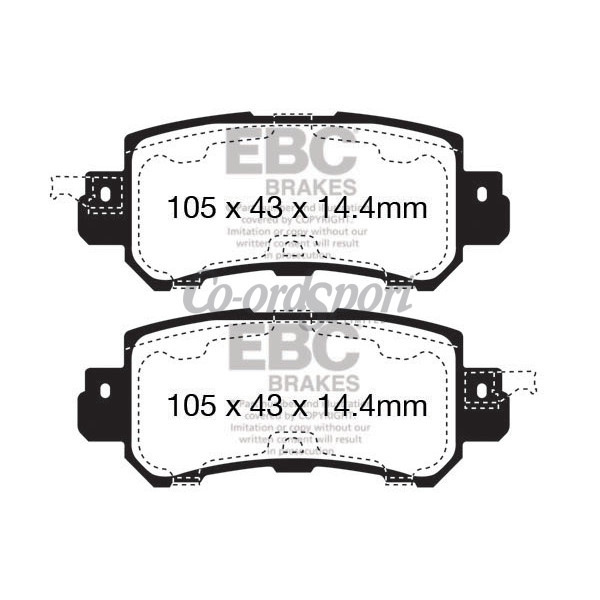 EBC Ultimax OEM Replacement Brake Pads image