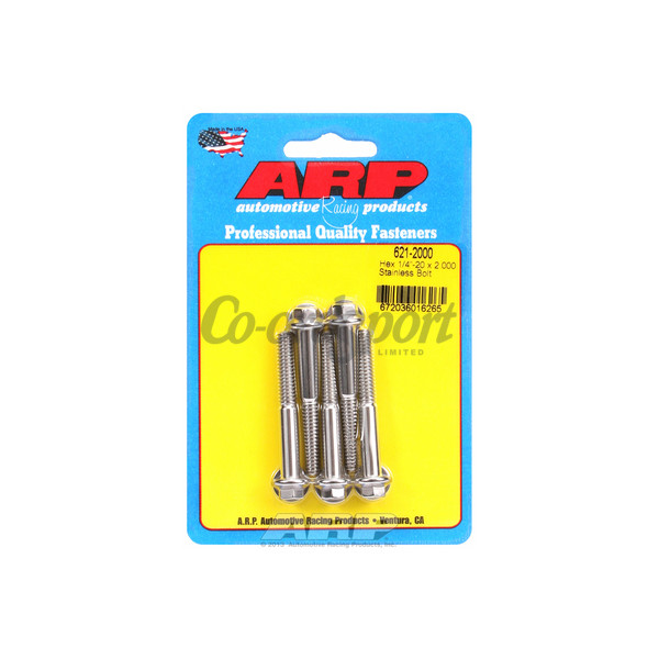 ARP 1/4-20 x 2.000 hex SS bolts image