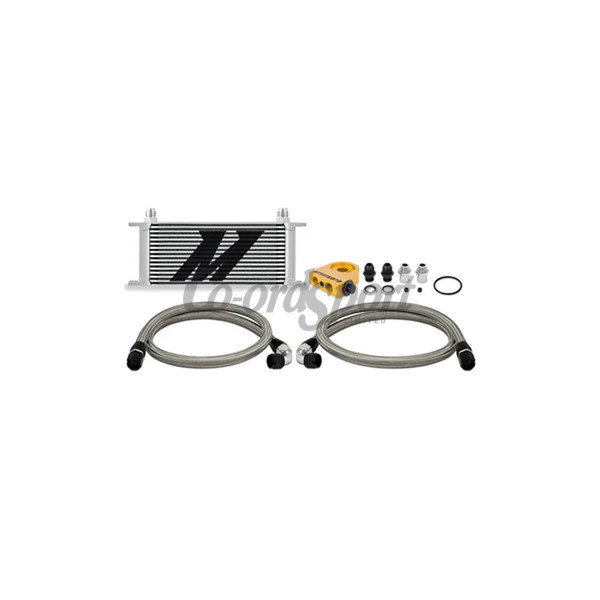 Mishimoto Universal Thermostatic Oil Cooler Kit 16-Row Silver image