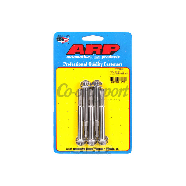 ARP 5/16-18 x 3.000 12pt SS bolts image