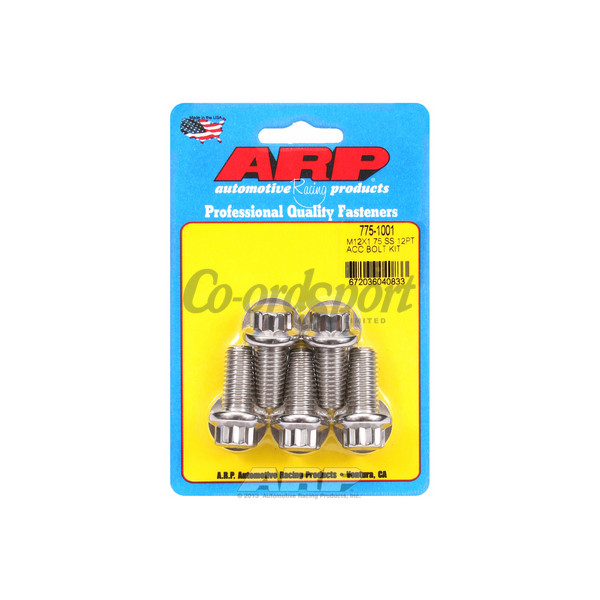 ARP M12 x 1.75 x 25 12pt SS bolts image