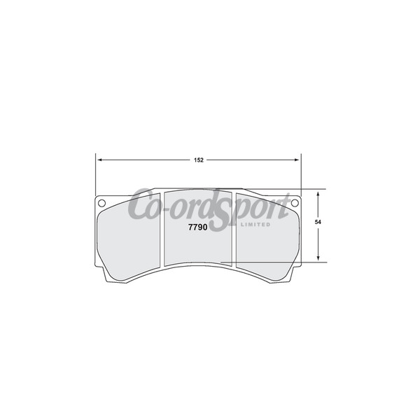 PFC 7790 RACE PAD SET - 40 CMPD 25 MM image