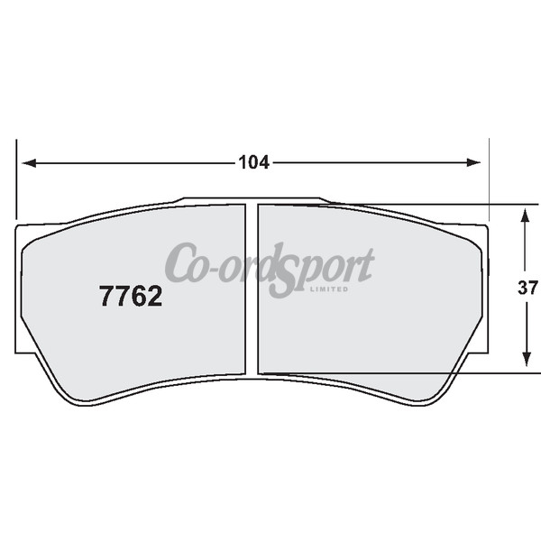 PFC 7762 Race Pad Set - 11 Compound 16 mm image