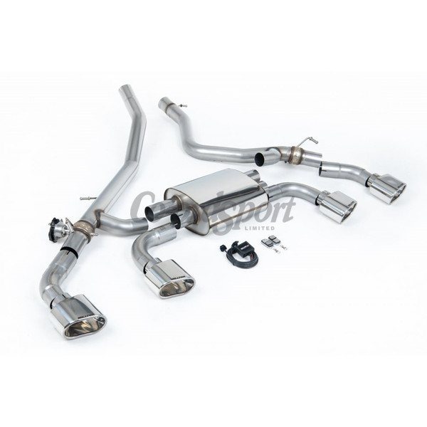 Milltek Exhaust - Axle Back System Valved with Polished Ovals image