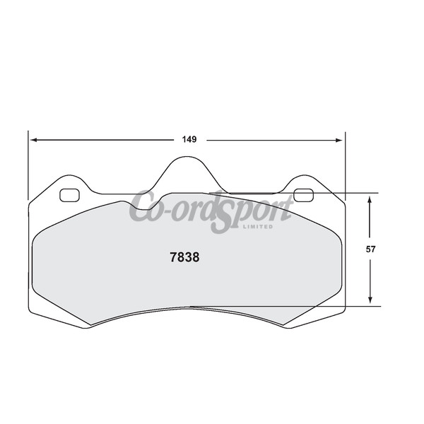 PFC 7838 Race Pad Set - 97 Compound 17 mm image