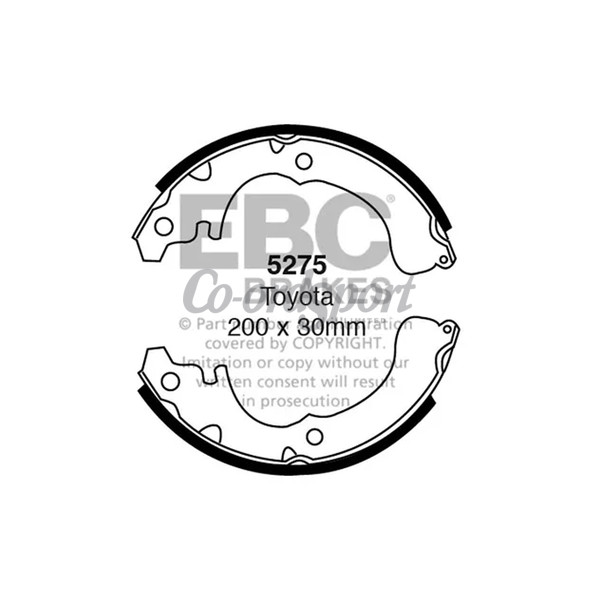 EBC BRAKE SHOE SET image