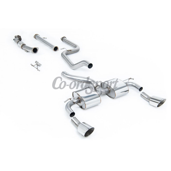 Milltek Turbo-back excluding Hi-Flow Sports Cat Ford Focus image