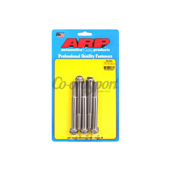 ARP 7/16-14 X 4.000 hex 1/2 wrenching SS bolts image