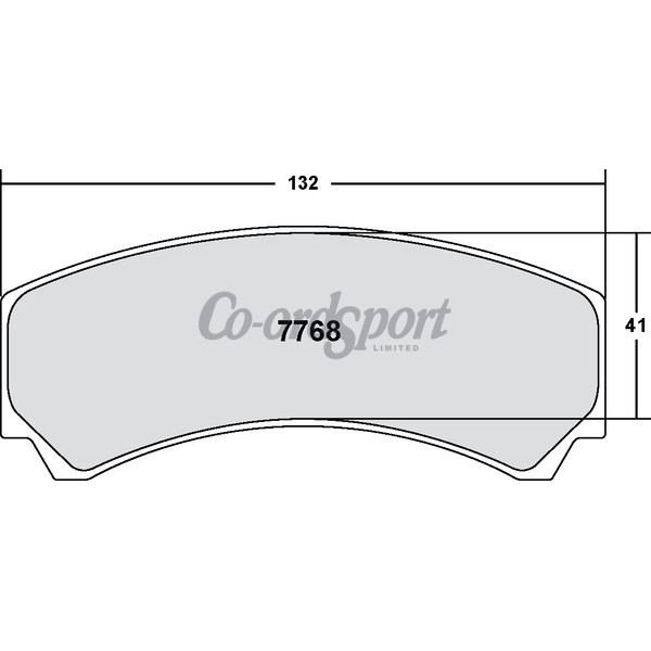 PFC 7768 Race Pad Set - 01 Compound 16 mm image