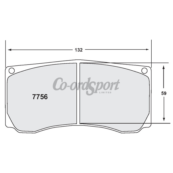 PFC 7756 Race Pad Set - 01 Compound 20 mm - Rr image