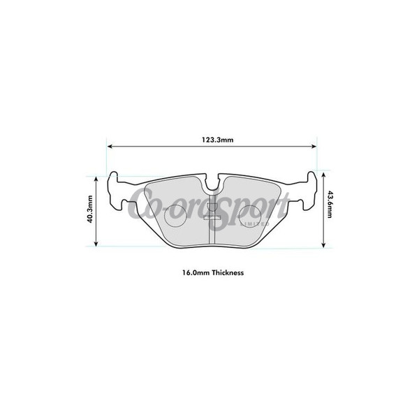 PBS Rear ProRace Pads BMW E36 1998 on 318Ti E36 Hatchback- image