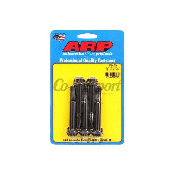 ARP M10 x 1.50 x 70 12pt black oxide bolts image