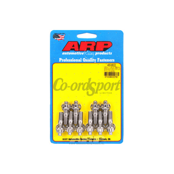 ARP M8 X 1.25 X 38mm broached stud kit - 10pcs image