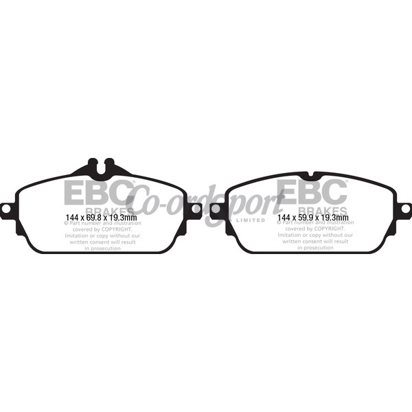 EBC Ultimax OEM Replacement Brake Pads image