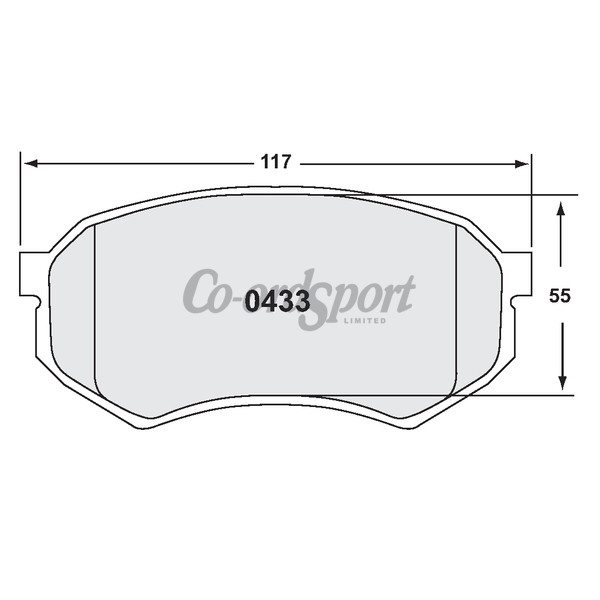 PFC 433 CARBON METALLIC BRAKE PAD SET image