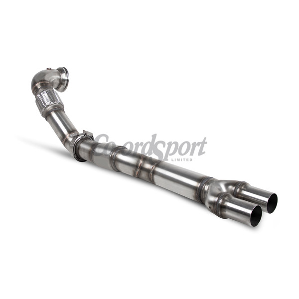 Scorpion Downpipe with a high flow sports catalyst for Audi TT RS image