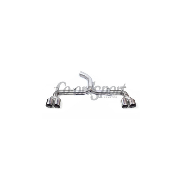 Cobra Volkswagen Golf GTI Mk7 12-17 Quad Exit Rear Axle Back - Ba image