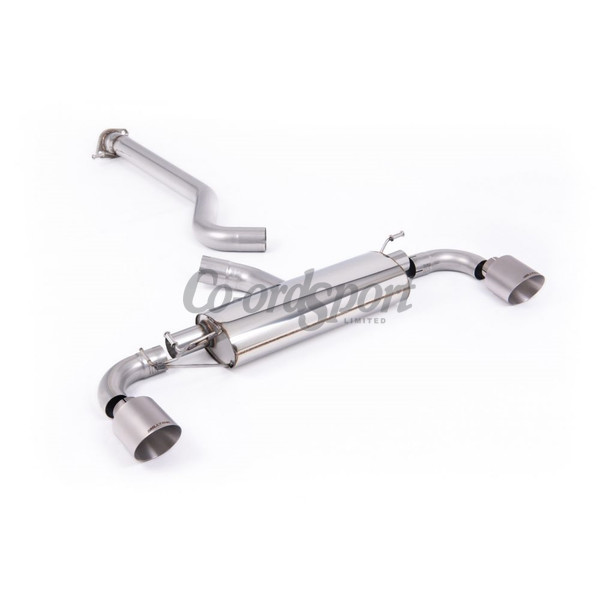Milltek Yaris GR Facelift Non-Res OPF Back Brush Ti Tips image