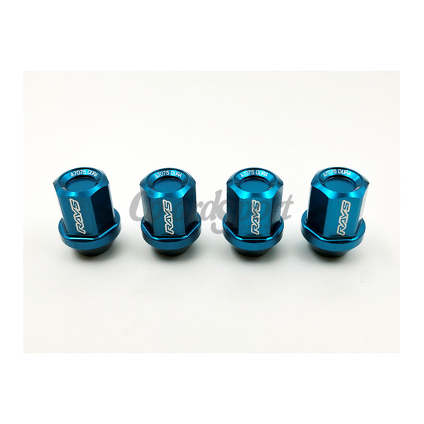 RAYS DURA NUT (4PC) STRAIGHT L32 M12x1.25 BLUE image