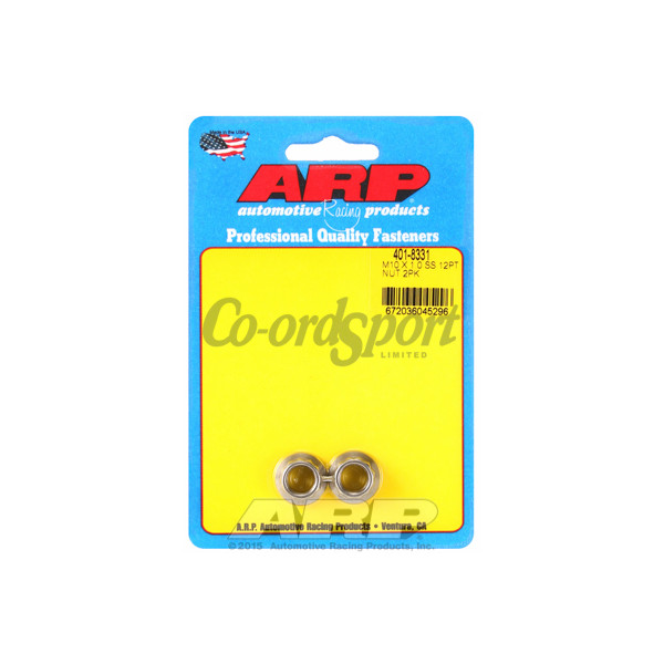 ARP M10 X 1.0 SS 12pt nut kit image
