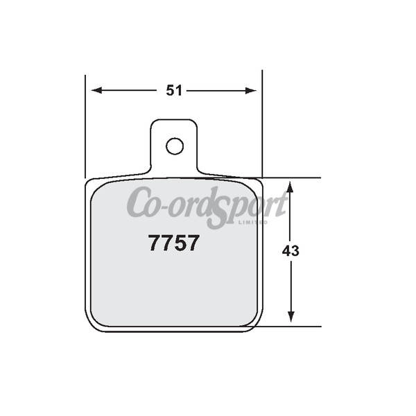 PFC 7757 Race Pad Set - 11 Compound 12 mm image