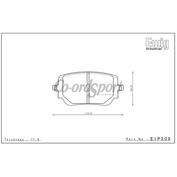 Endless Brake Pads ME22 Compound image