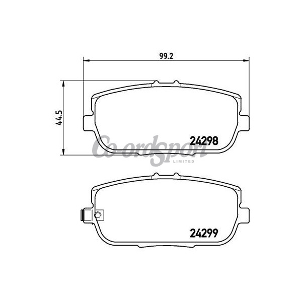 PBS MX5 mk4 rear pads Prorace image