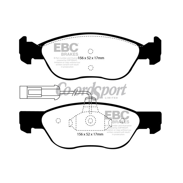 EBC Ultimax OEM Replacement Brake Pads image