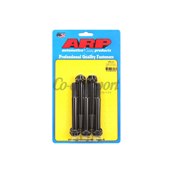 ARP M12 x 1.75 x 100 12pt black oxide bolts image