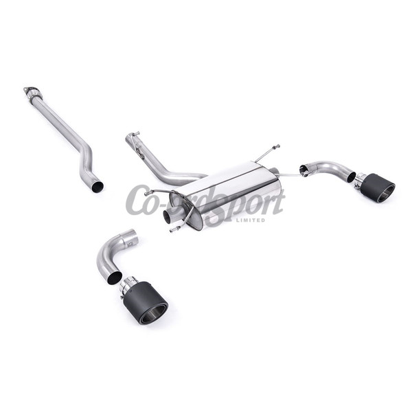 Milltek Non Resonated Cat-back Exhaust GR86 Carbon Tips image