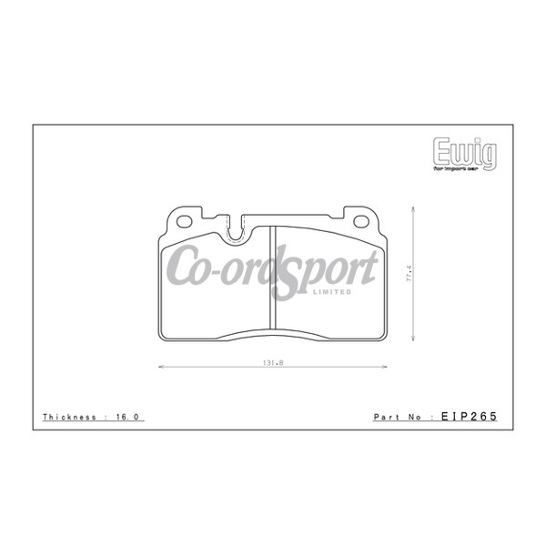 Endless Brake Pads S89F Compound image