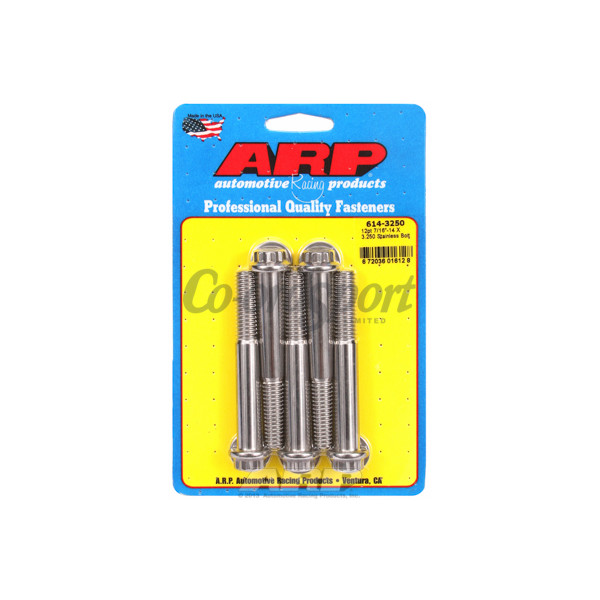 ARP 7/16-14 X 3.250 12pt 1/2 wrenching SS bolts image
