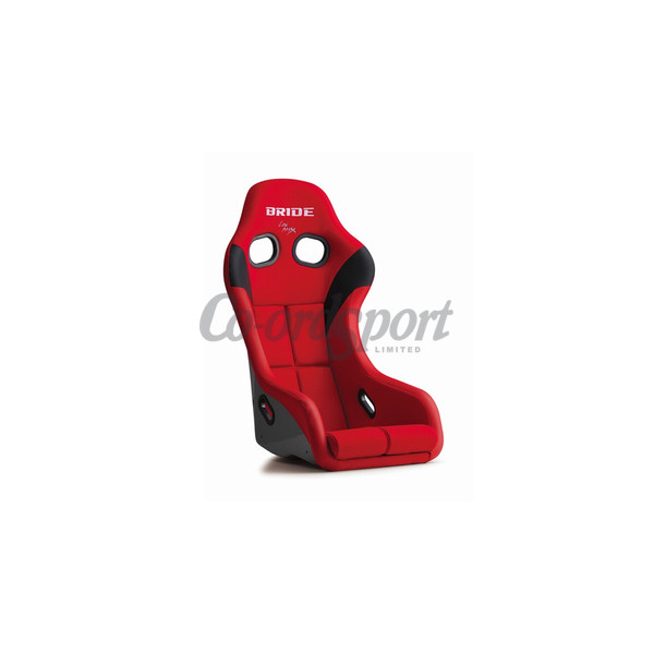 Bride ZETA IV Seat FRP Silver Shell Red image