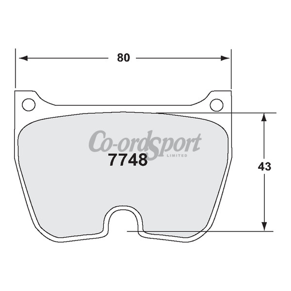 PFC 7748 Race Pad Set - 95 Compound 20 mm image