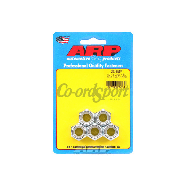 ARP 1/2-13 cad coarse nyloc hex nut kit image